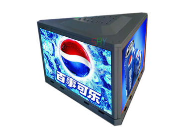 中国 3側面の屋外P3.91タクシーの上の屋根の広告は側面ごとの印1000mm x 500mmを導きました サプライヤー