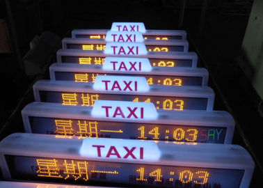 P10 移動タクシーの LED 表示、96 x 16 ピクセル IP65 多色の LED 表示 サプライヤー