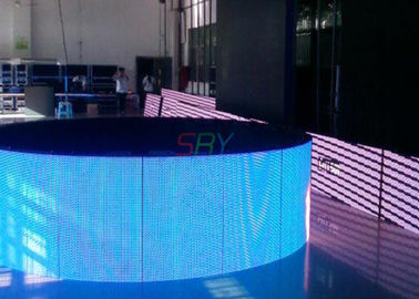 屋内フル カラーの導かれた曲げられた表示、6mm防水LED表示HD サプライヤー