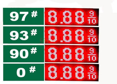 8.889 4ディジット7の区分LEDの移動メッセージ表示、導かれたガス代の印 サプライヤー