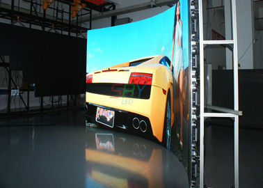 完全なHD 3.91mmはLEDスクリーン/大きい導かれたビデオ・ディスプレイのパネル横の120を曲げました サプライヤー